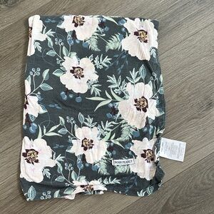 Posh Peanut Floral Blanket with Pink and Cream Accents